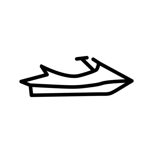 Jet Ski icona della linea — Vettoriale Stock