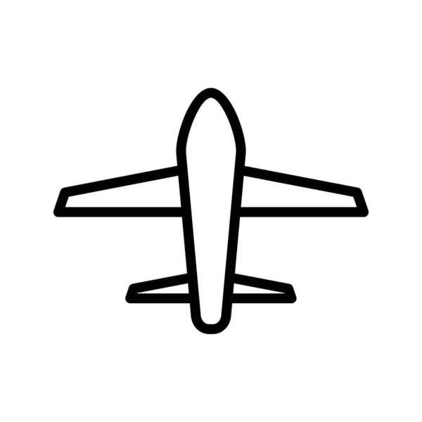 Plane Line Icon — Stock Vector