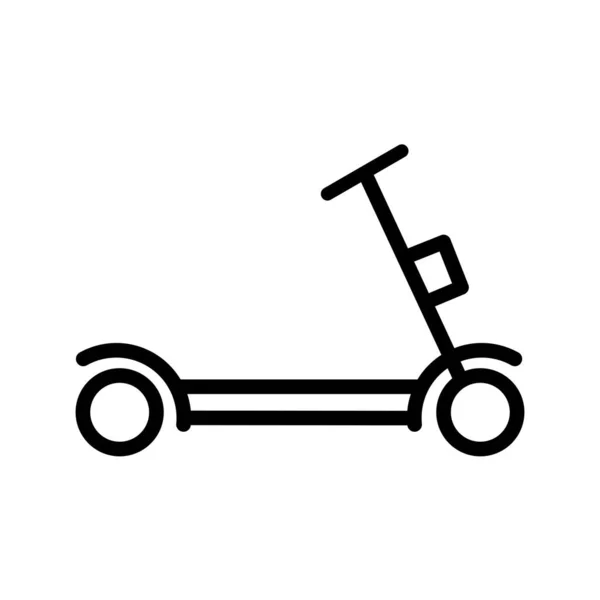Ícone de linha Scootie — Vetor de Stock