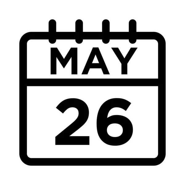05-Mayo - 26 Icono de línea — Vector de stock