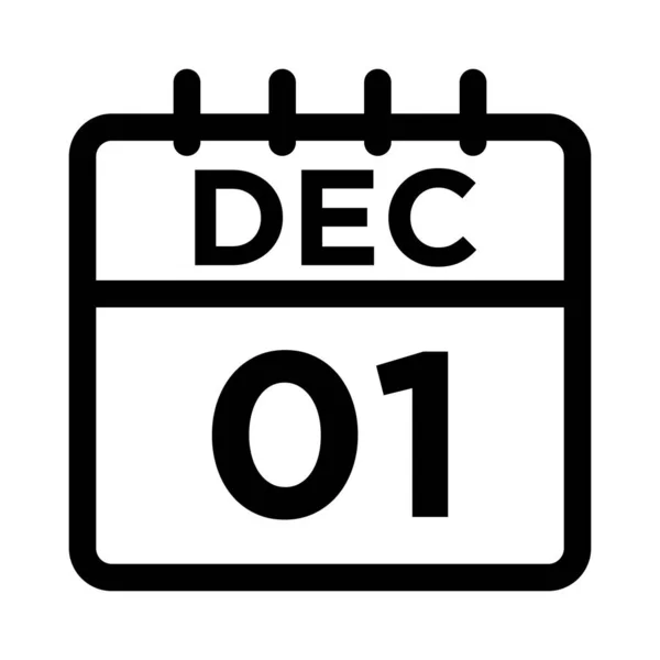 12月12日至12月1日 — 图库矢量图片