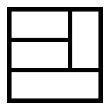 Düzen 4 Satır Simgesi