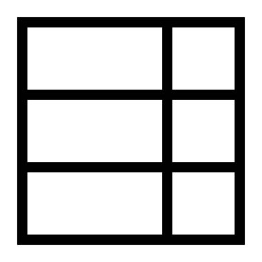 Düzen 9 Satır Simgesi