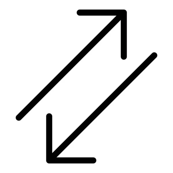 Nyíl 21 vonal ikon — Stock Vector