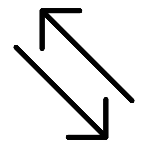 Arrow 22 Line Icon — 图库矢量图片