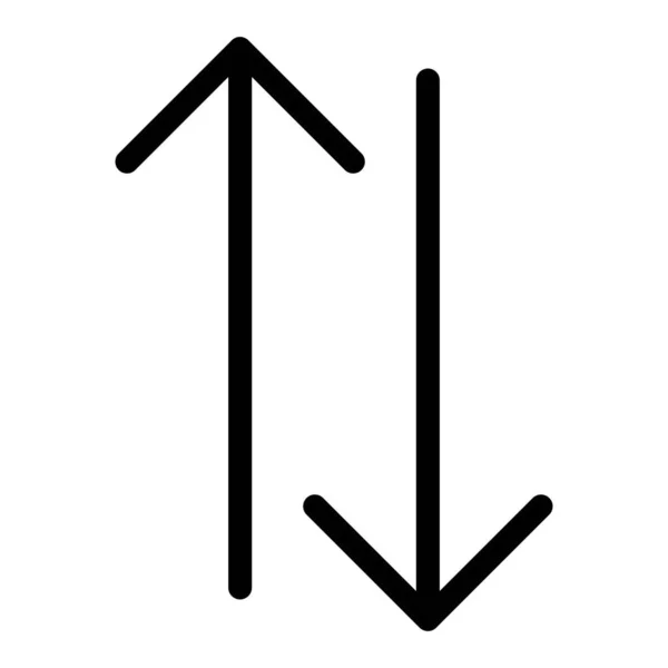 Arrow 23 Line Icon — Stock Vector
