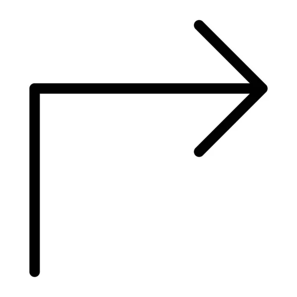 Pfeil 37 Liniensymbol — Stockvektor