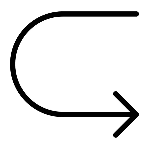 Icono de línea de flecha 45 — Vector de stock