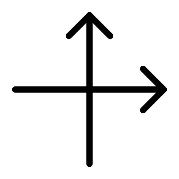 Arrow 63 Line Icon — 图库矢量图片