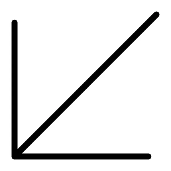 Icône de ligne flèche 82 — Image vectorielle
