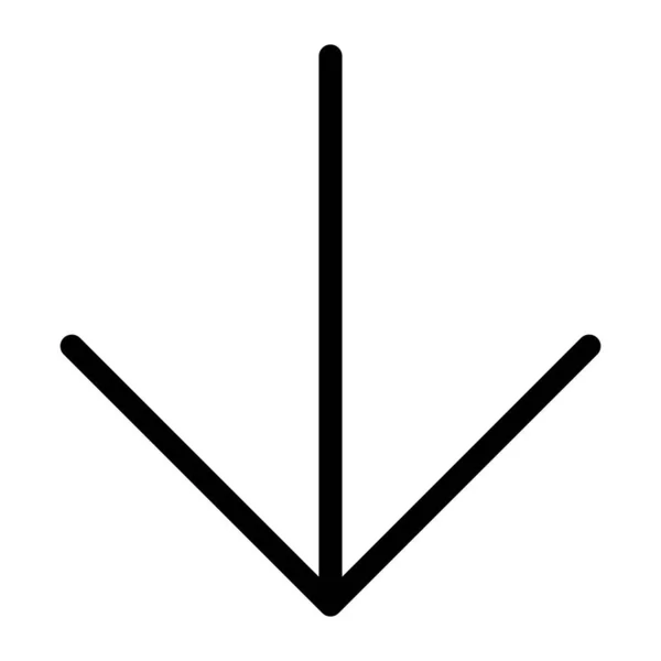 Arrow 87 Line Icon — 图库矢量图片