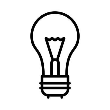 Ampul enerjisi Çizgisi Siyah Simge