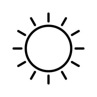 Güneş çizgisi simgesi