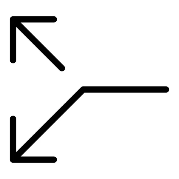 Arrow 14 Line Icon — 图库矢量图片