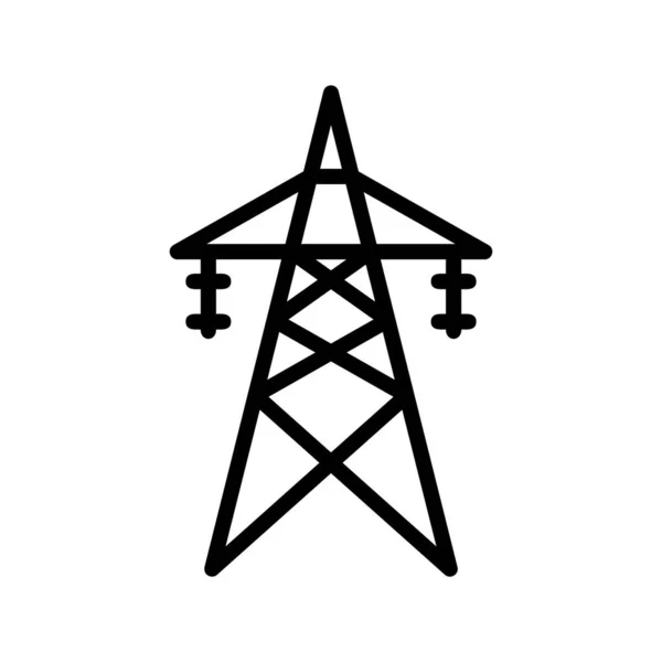 Torre elettrica Linea Icona — Vettoriale Stock