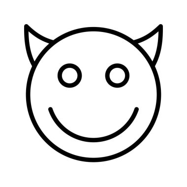 Gülen çizgi simgesi tasarımı