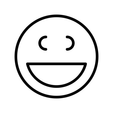 Gülen çizgi simgesi tasarımı