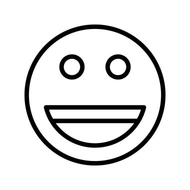 Gülen çizgi simgesi tasarımı