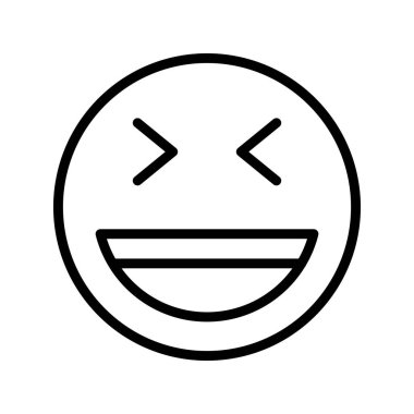 Gülen çizgi simgesi tasarımı