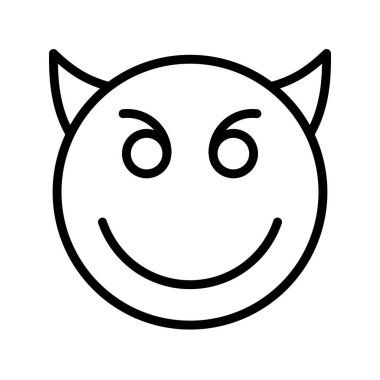 Gülen çizgi simgesi tasarımı