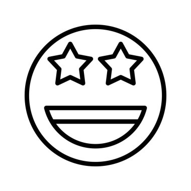 Gülen çizgi simgesi tasarımı