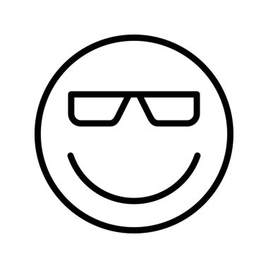 Gülen çizgi simgesi tasarımı