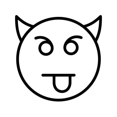 Gülen çizgi simgesi tasarımı