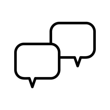 Sohbet 2 Satır Simgesi