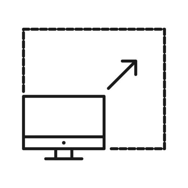 Scalable Computing Line Icon — Stock Vector