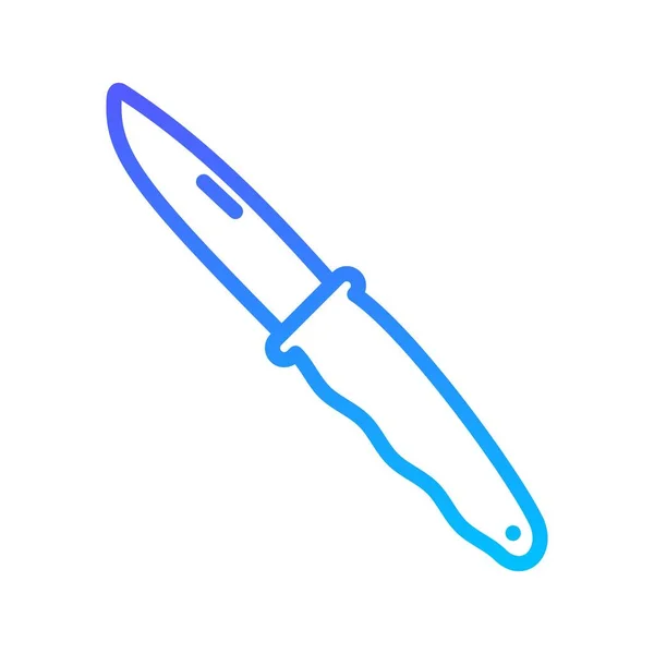Knives Line Gradient — Stock Vector