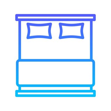 Çift Yatak I Satır Gradyan Simgesi