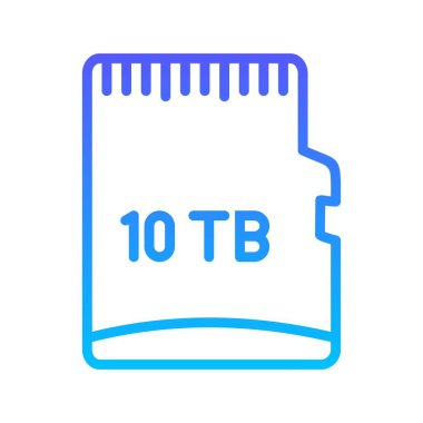 Hafıza Kartı Çizgisi Gradyan Simgesi