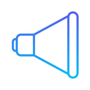 Hoparlör Satırı Gradyan Simgesi