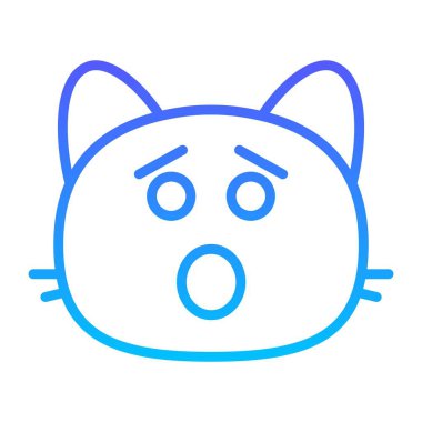 kedi Kızgın Satır Gradyan simgesi