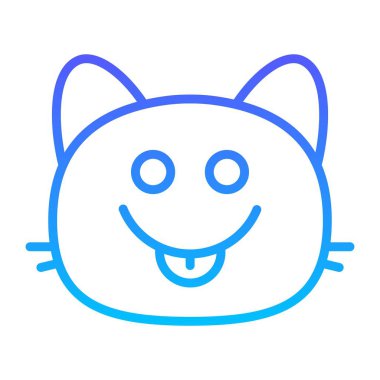 kedi lezzetli Satır Gradyan simgesi
