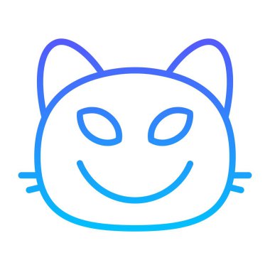 kedi şeytan I Satır Gradyan simgesi