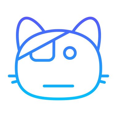 kedi gözü yaması Satır Gradyan simgesi