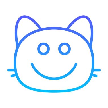 kedi kızartılmış Satır Gradyan simgesi