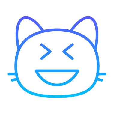 kedi sırıtan III. Satır Gradyan simgesi