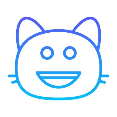 kedi sırıtan IV Satır Gradyan simgesi