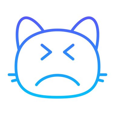 kedi tahriş edilmiş Satır Gradyan simgesi