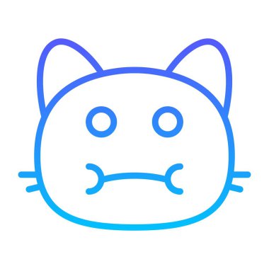 kedi ağzı tam Satır Gradyan simgesi