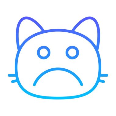 kedi ağzı Çizgisi Gradyan simgesi