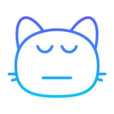 kedi Uyuyan Satır Gradyan simgesi