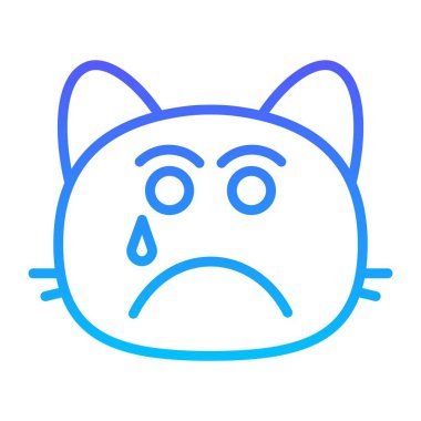 kedi horlaması Satır Gradyan simgesi