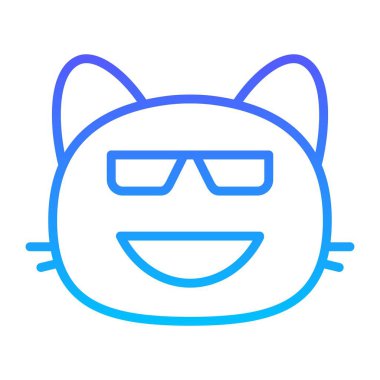 kedi güneş gözlüğü II Satır Gradyan simgesi