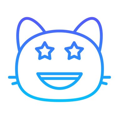 kedi I Line Gradyan simgesi