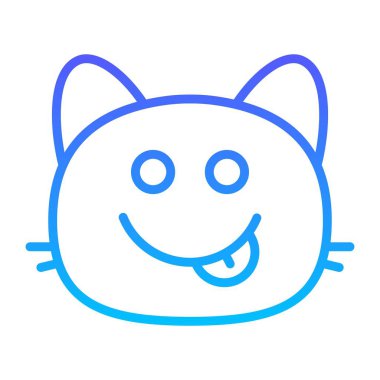 kedi Lezzetli Satır Gradyan simgesi