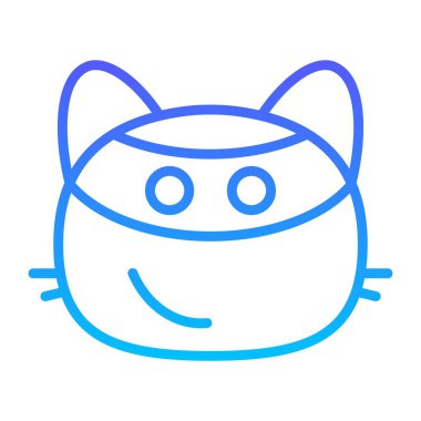 kedi hırsızı Satır Gradyan simgesi