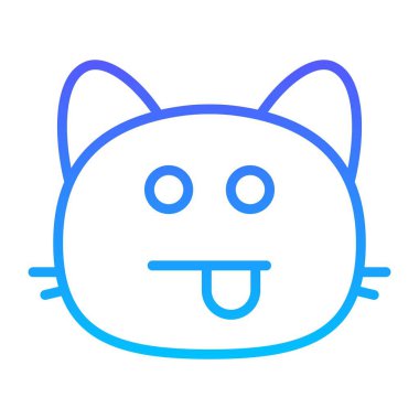 kedi dili I Satır Gradyan simgesi